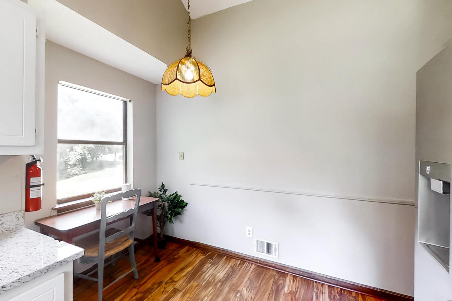 Common spaces including the kitchen