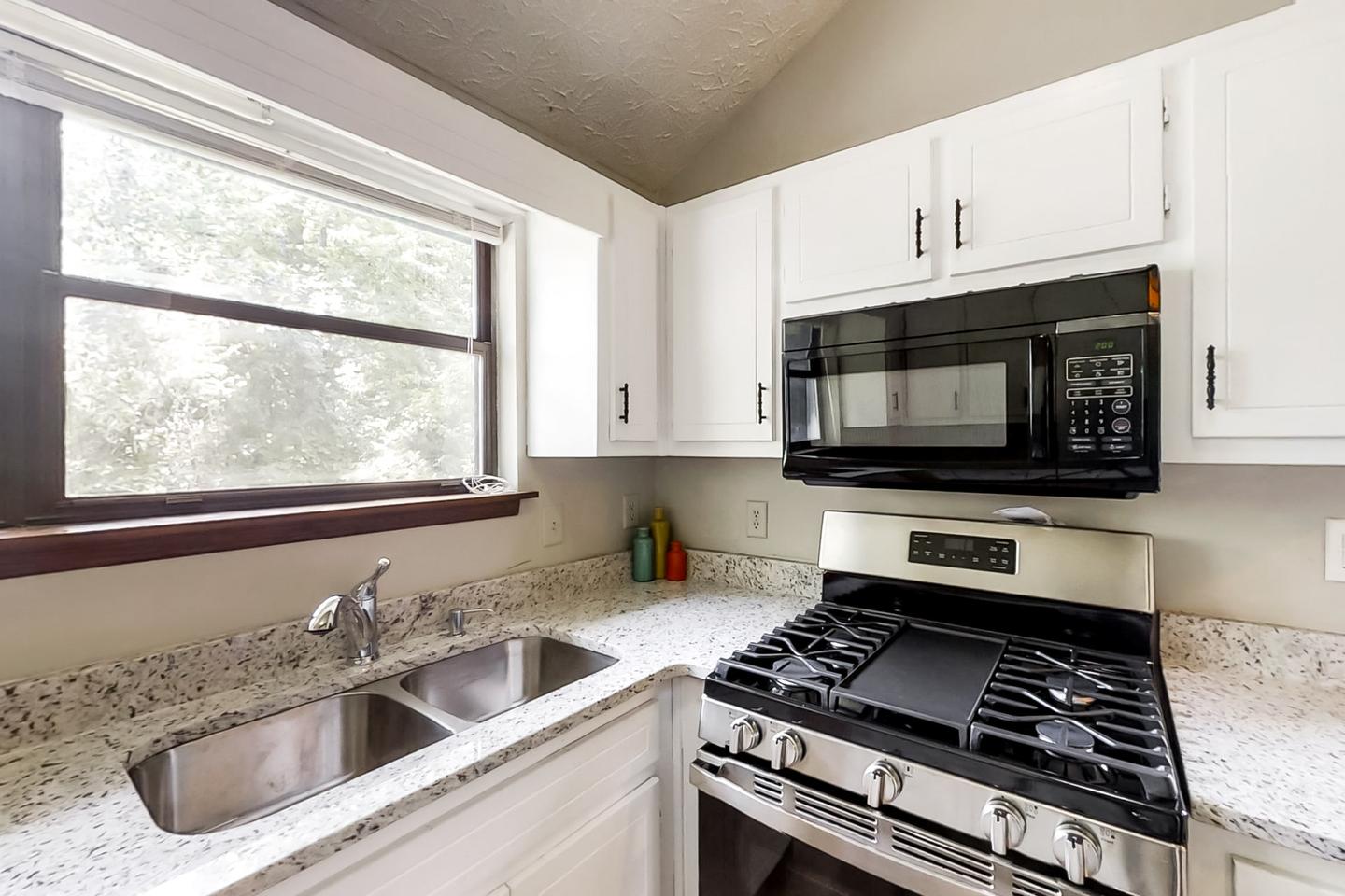 Common spaces including the kitchen