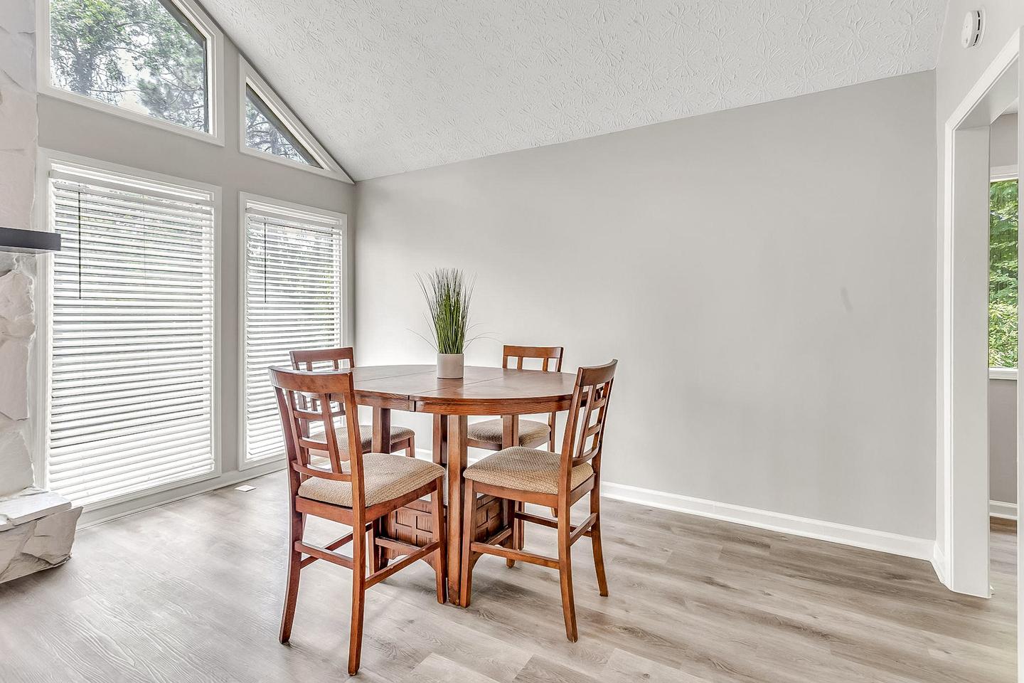 Common spaces including the kitchen