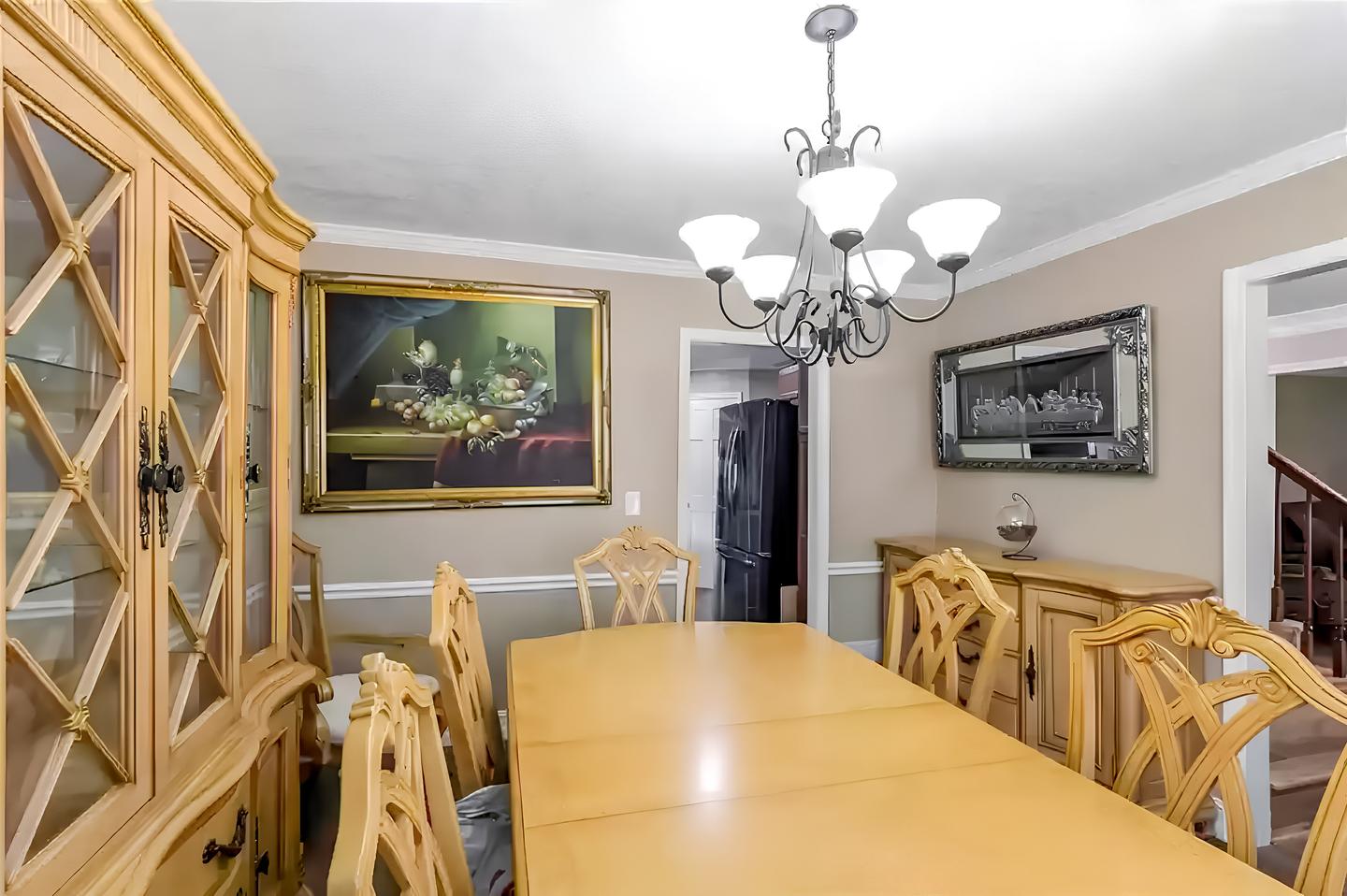 Common spaces including the kitchen
