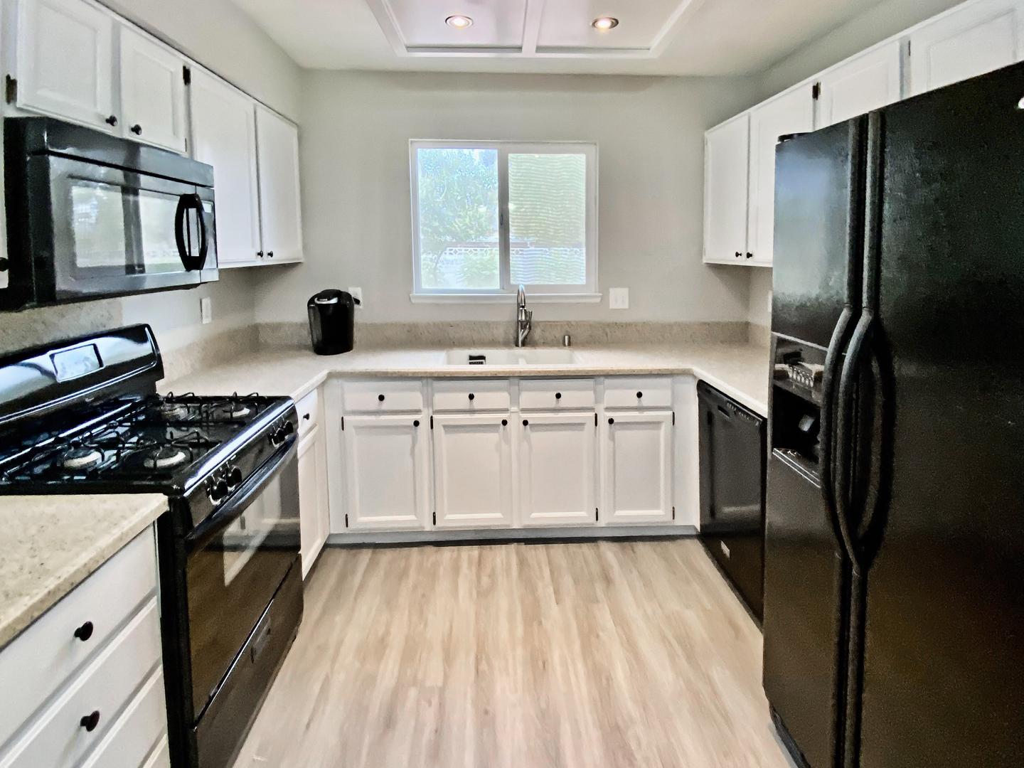 Common spaces including the kitchen