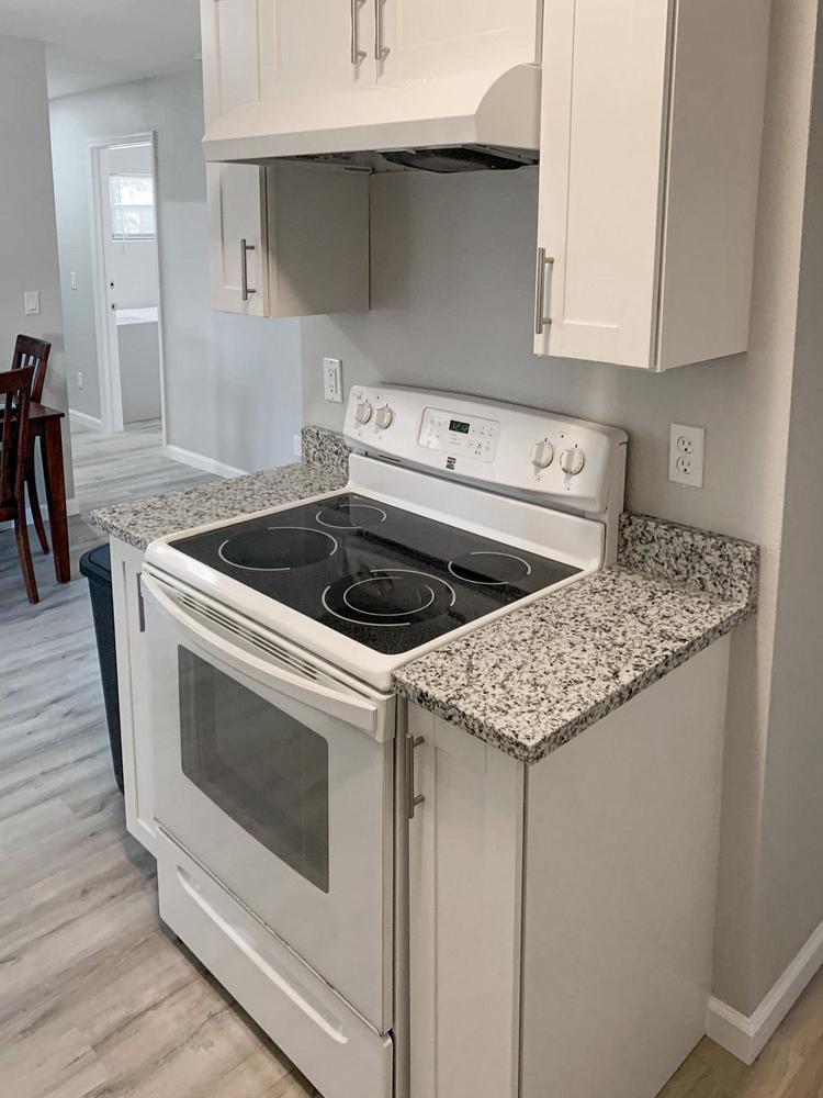 Common spaces including the kitchen