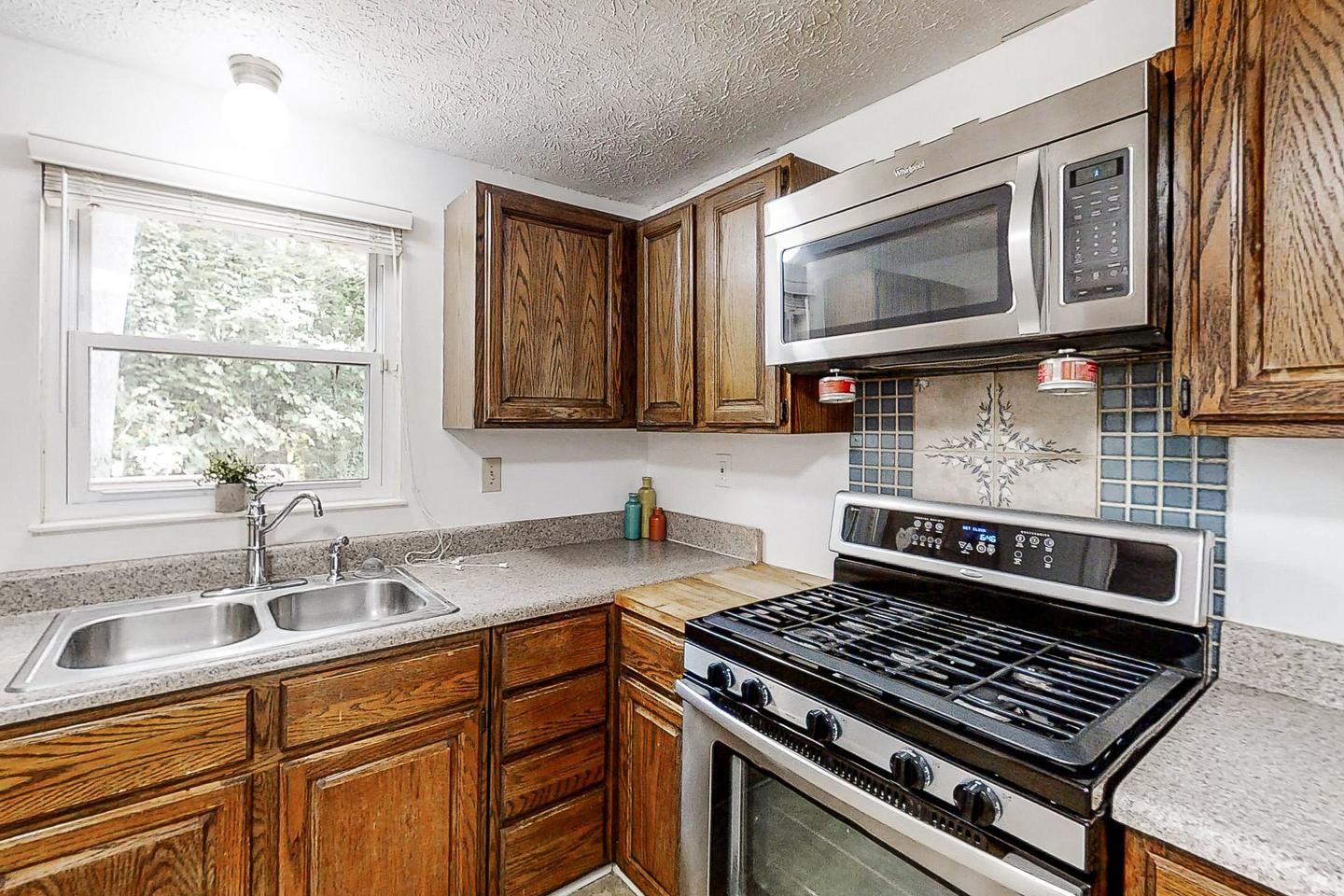 Common spaces including the kitchen