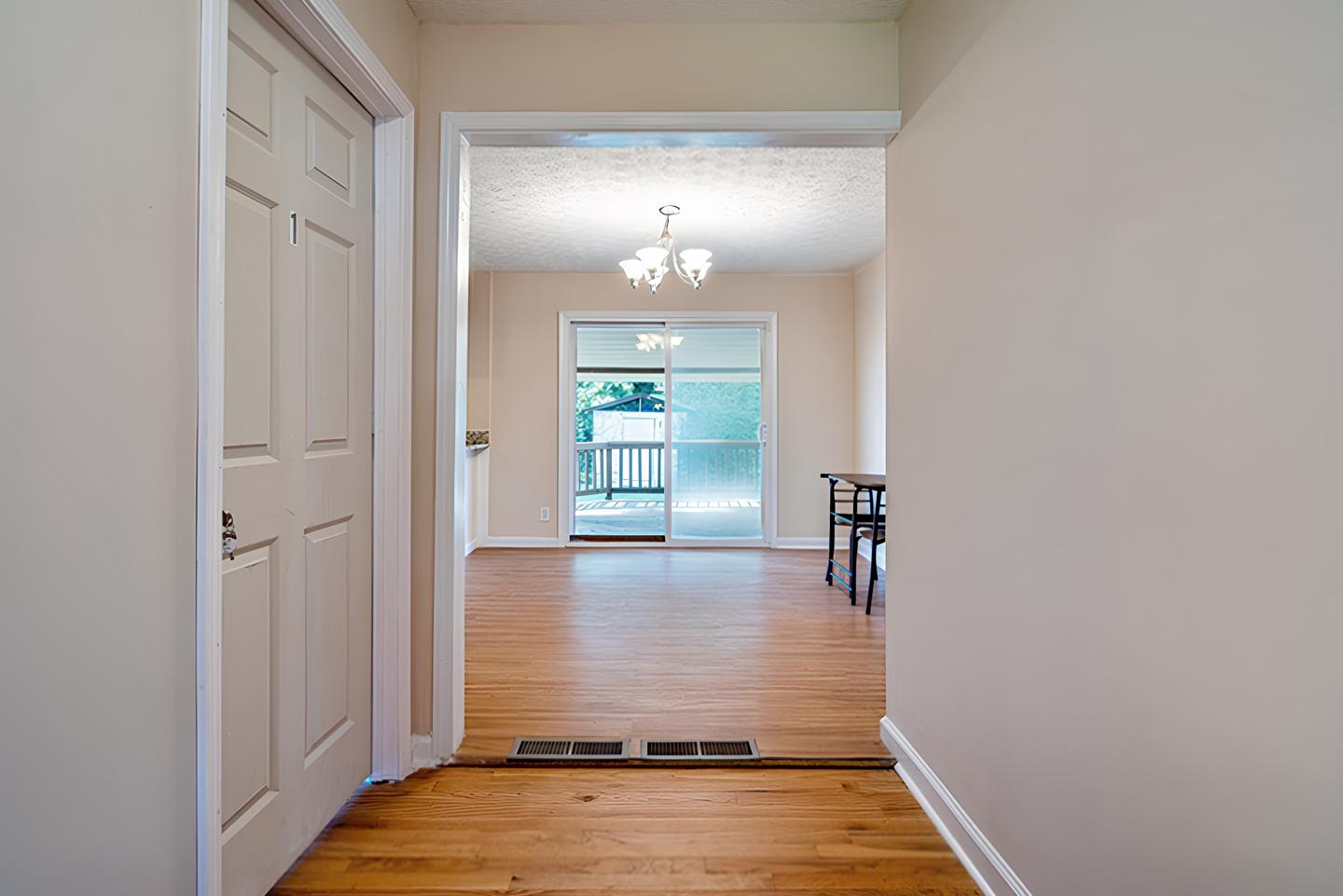 Common spaces including the kitchen