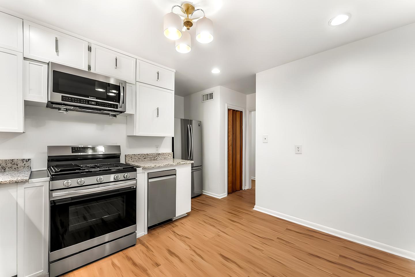 Common spaces including the kitchen