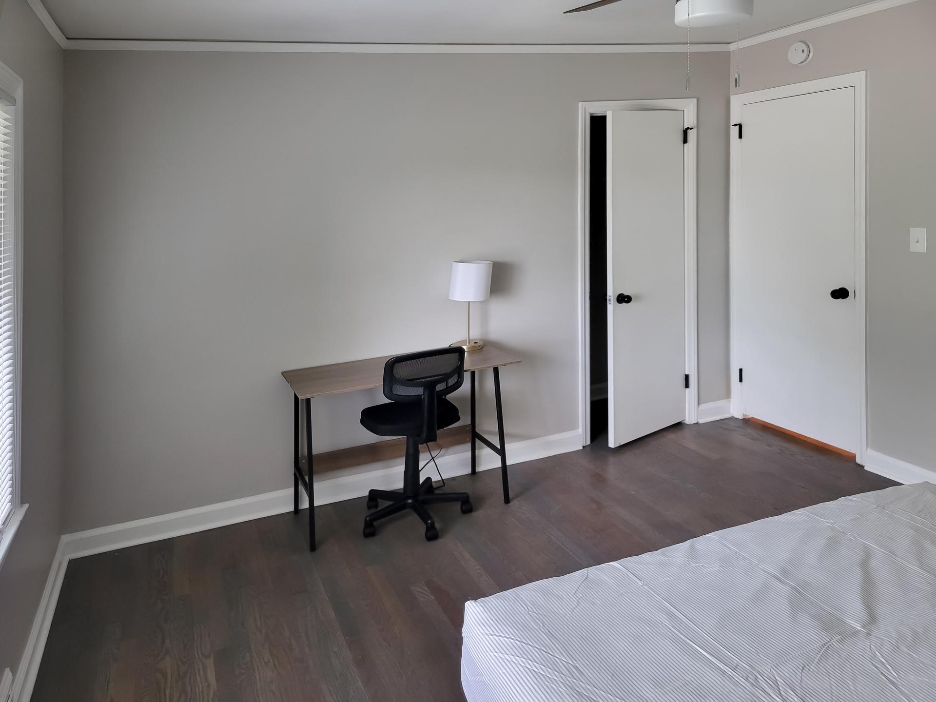 bedroom, detected: bed, window blind