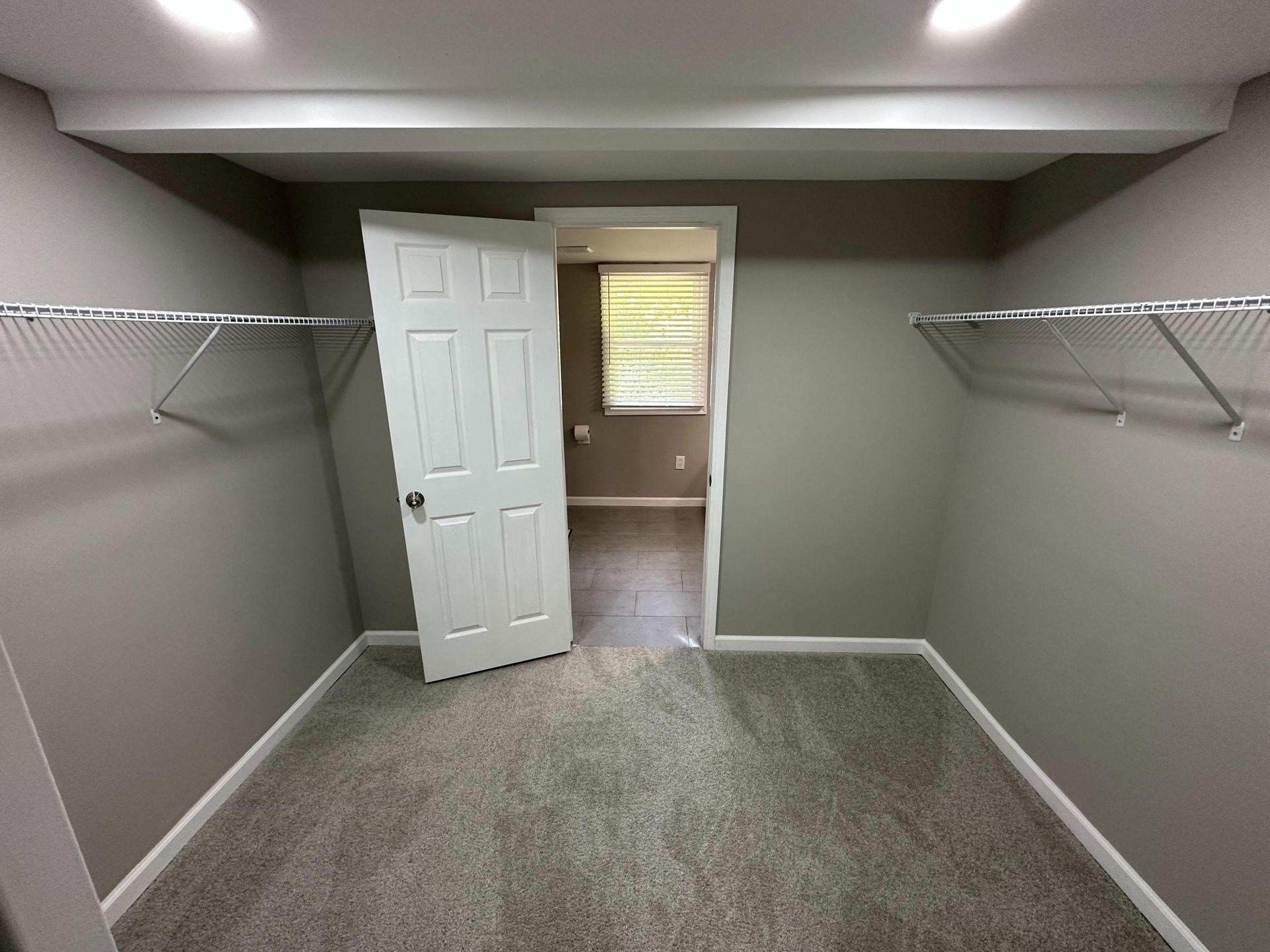 HUGE double walk in closet