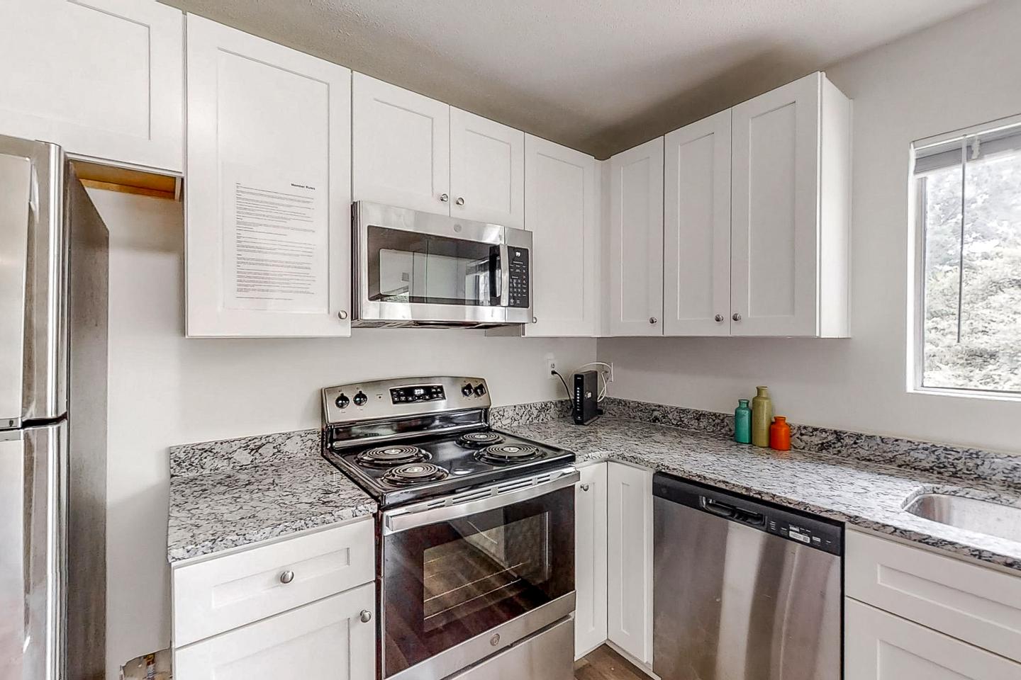 Common spaces including the kitchen