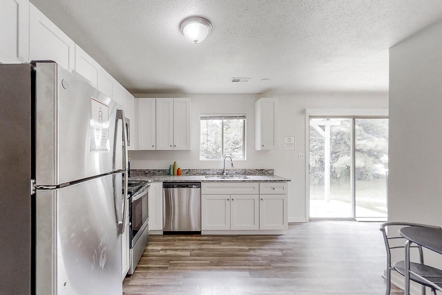 Common spaces including the kitchen