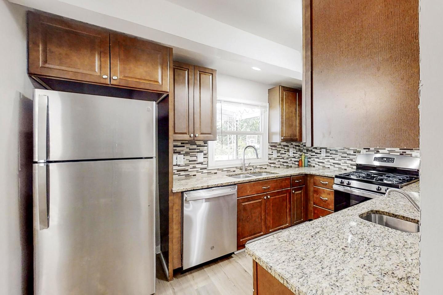 Common spaces including the kitchen