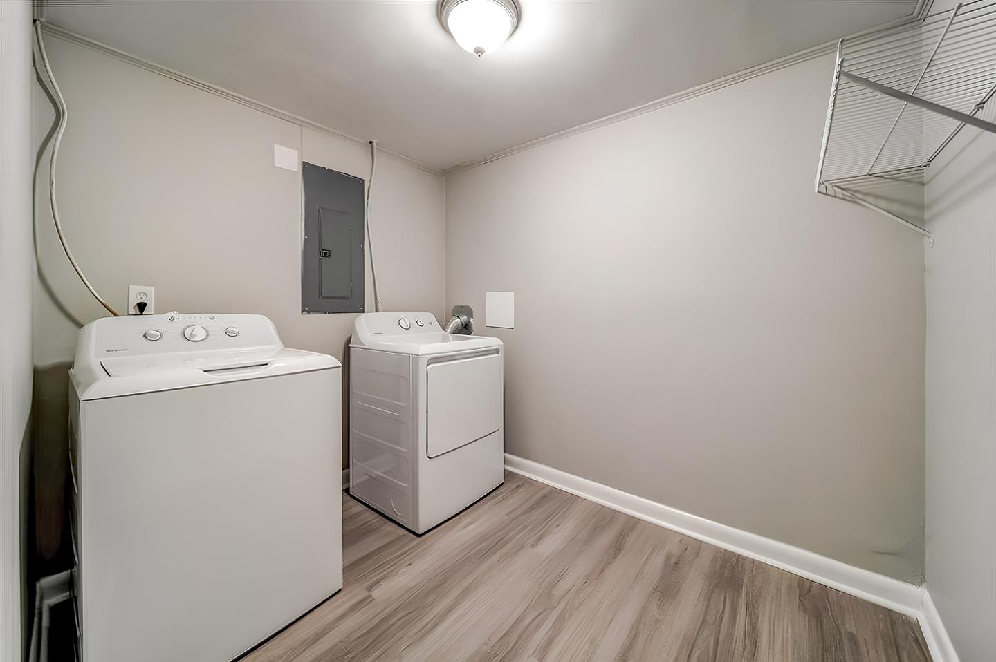 Common spaces including the kitchen