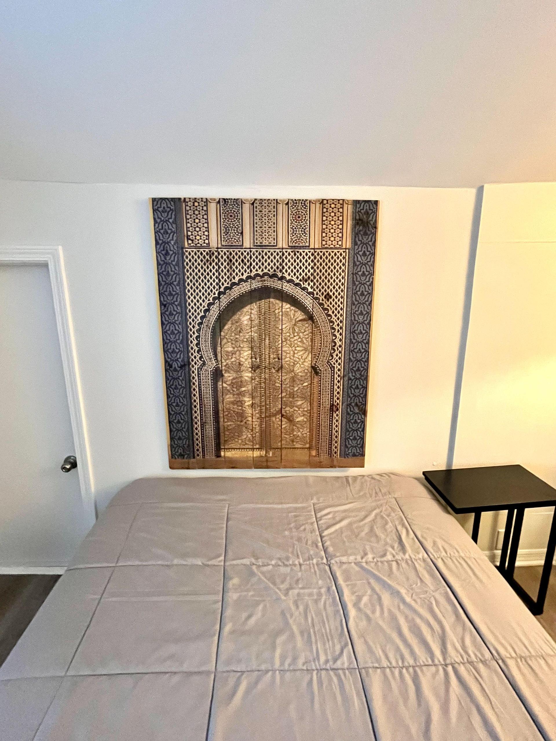 Painted Moroccan door decor
