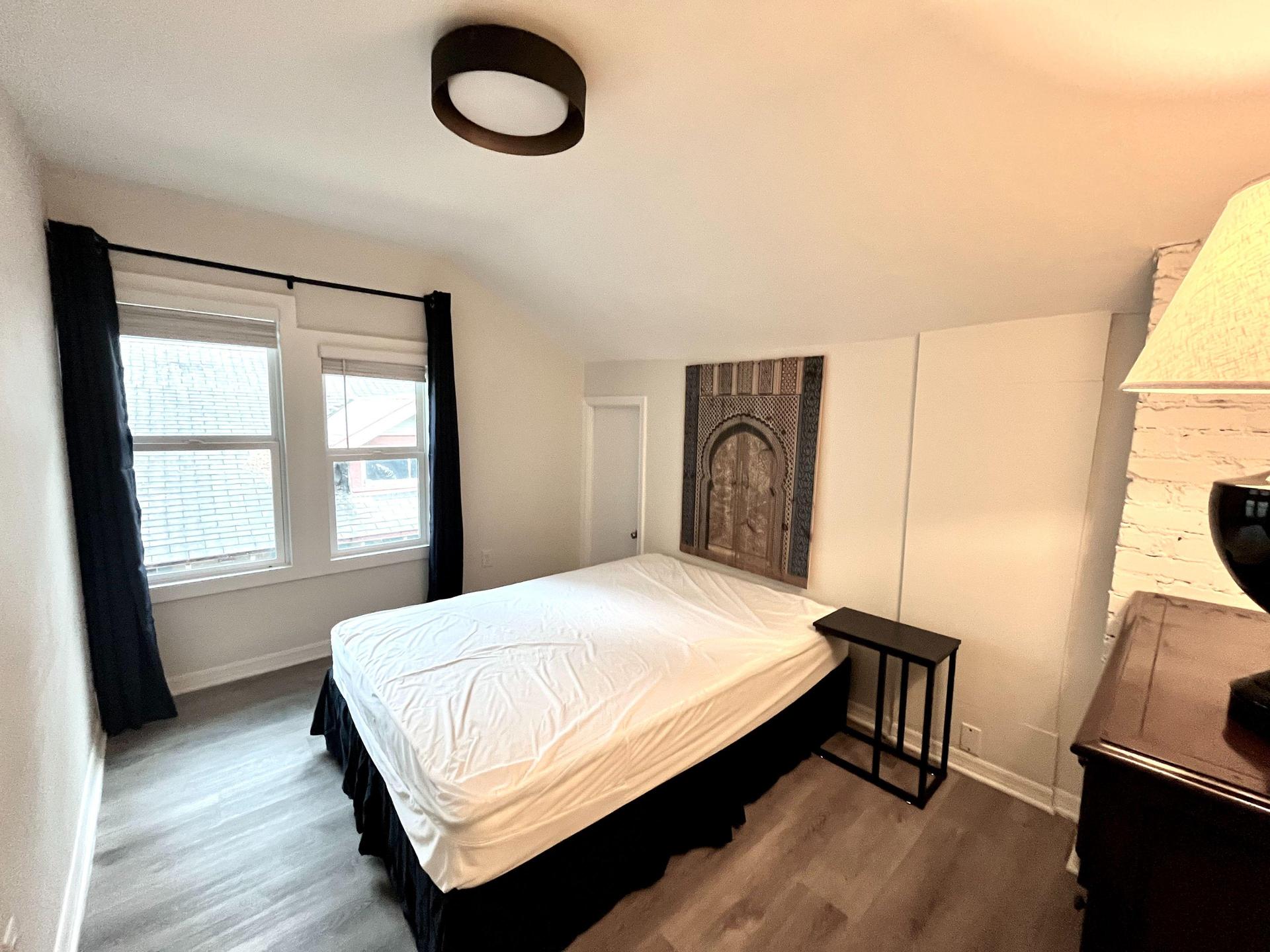 Full size bed, dresser