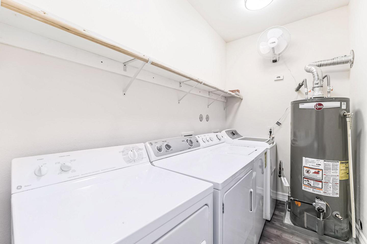 Common spaces including the kitchen