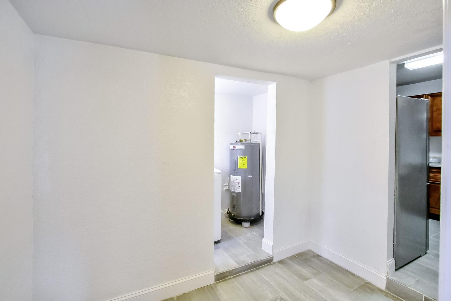 Common spaces including the kitchen