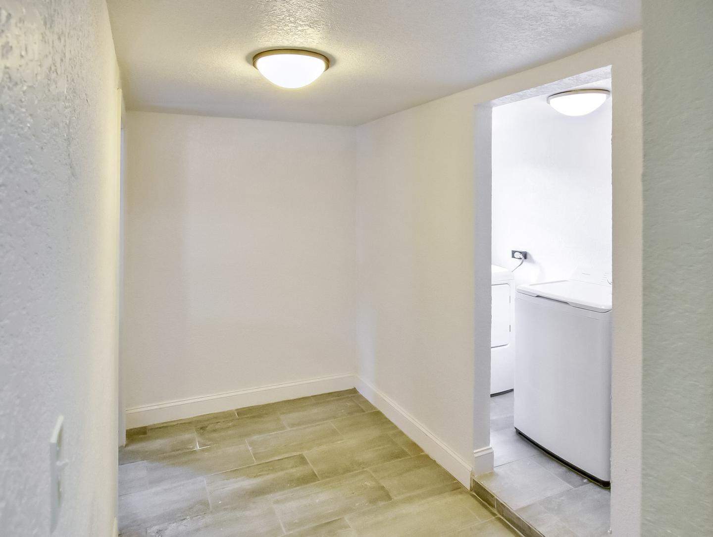 Common spaces including the kitchen
