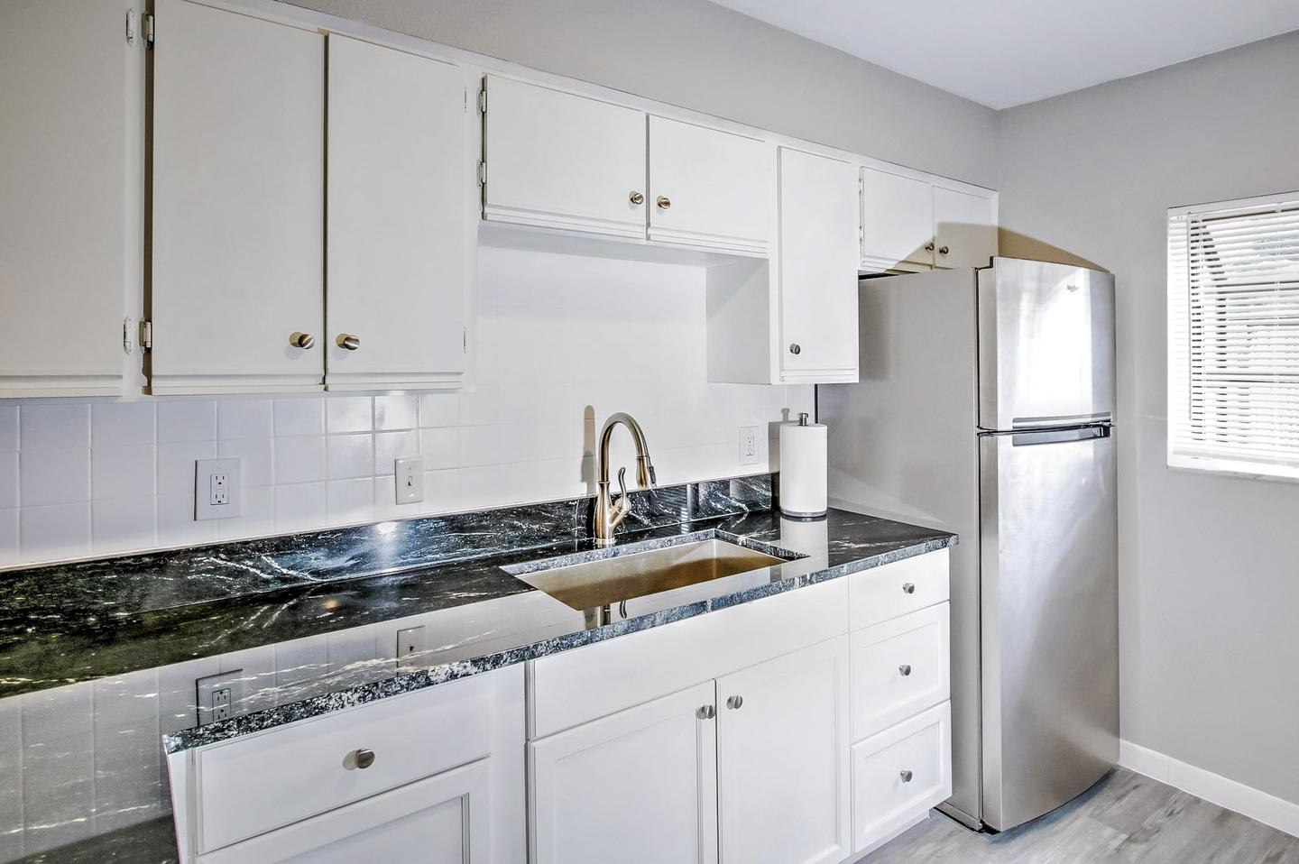 Common spaces including the kitchen