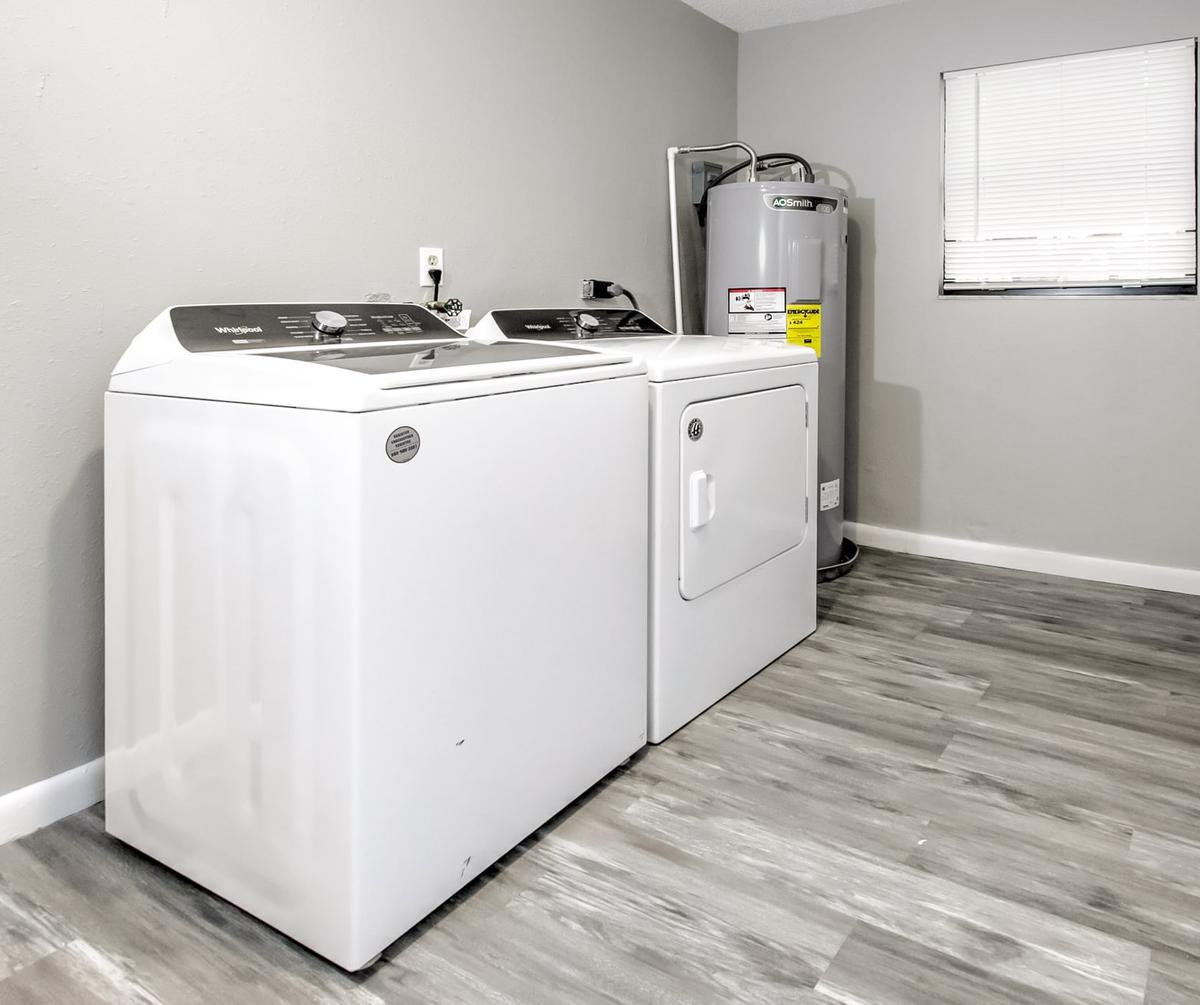 Common spaces including the kitchen