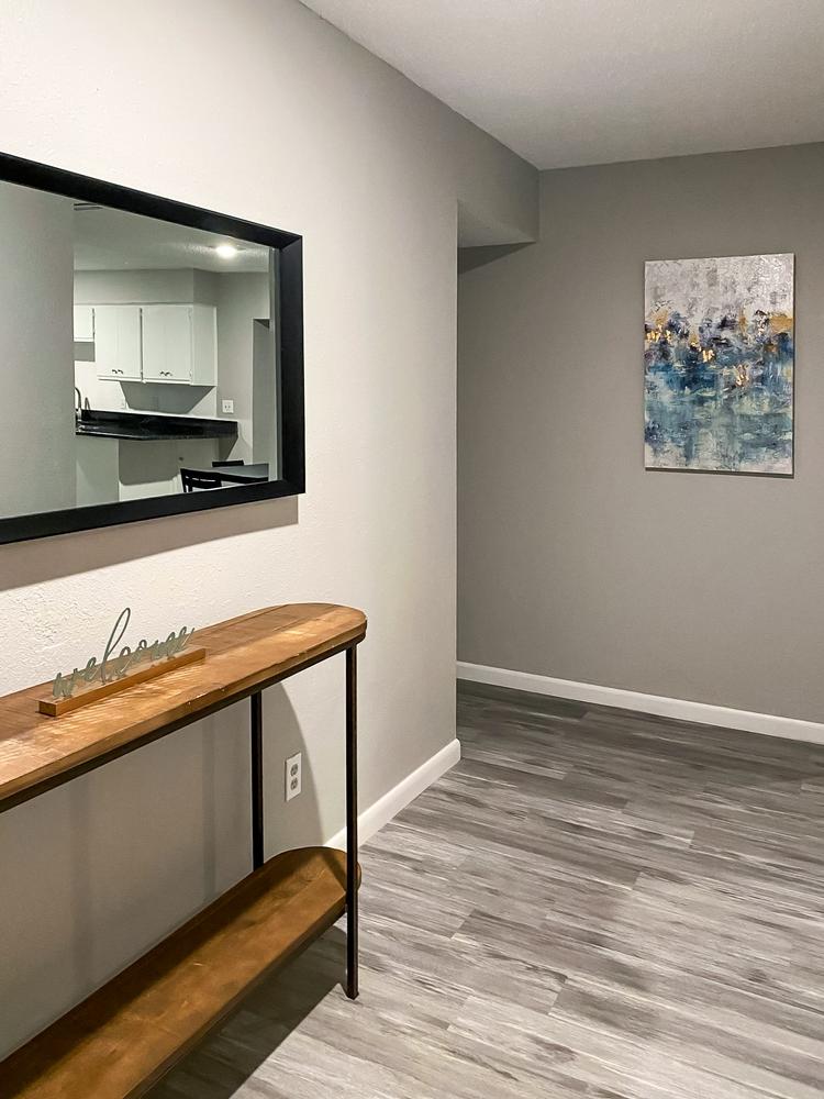 Common spaces including the kitchen