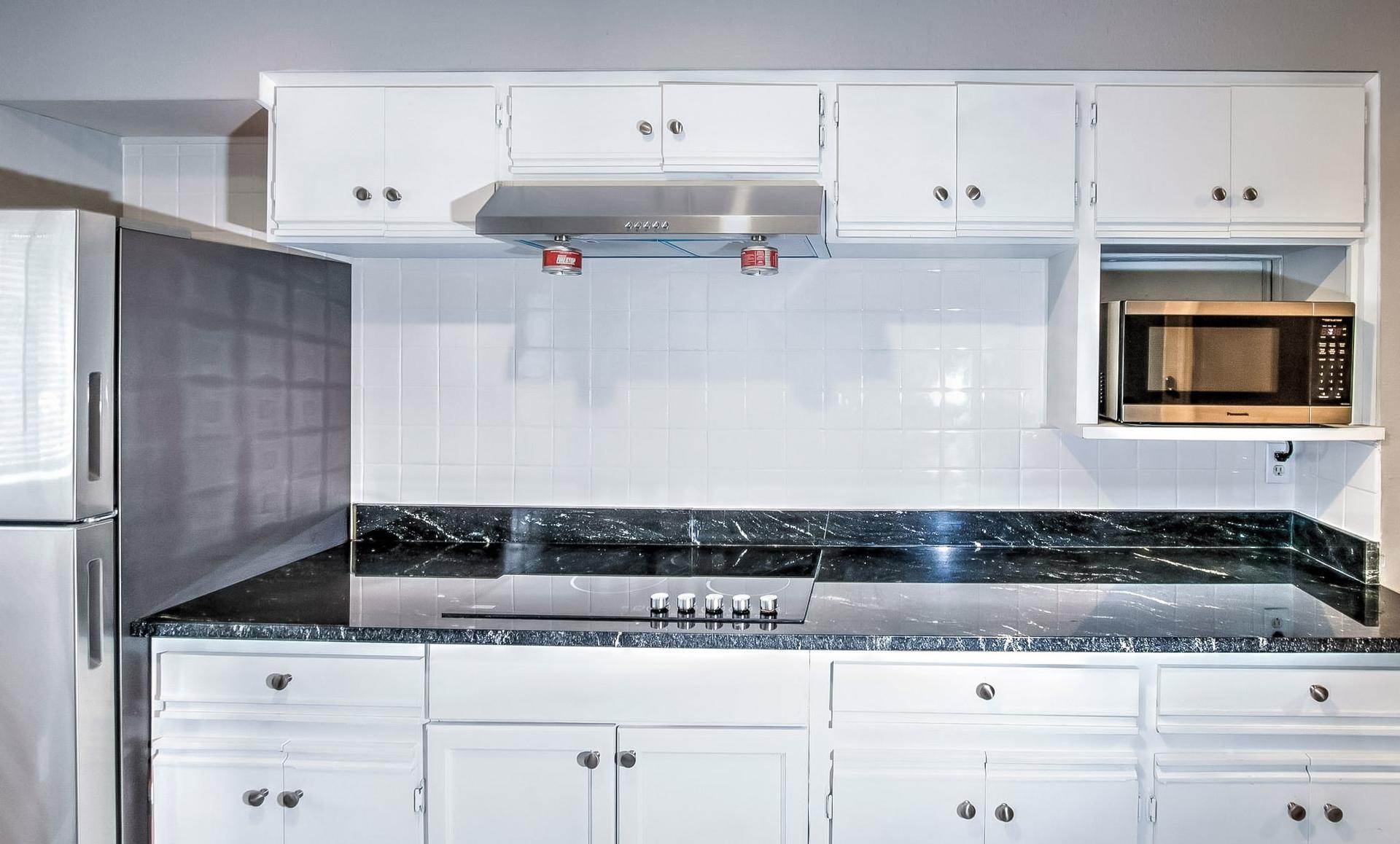Common spaces including the kitchen