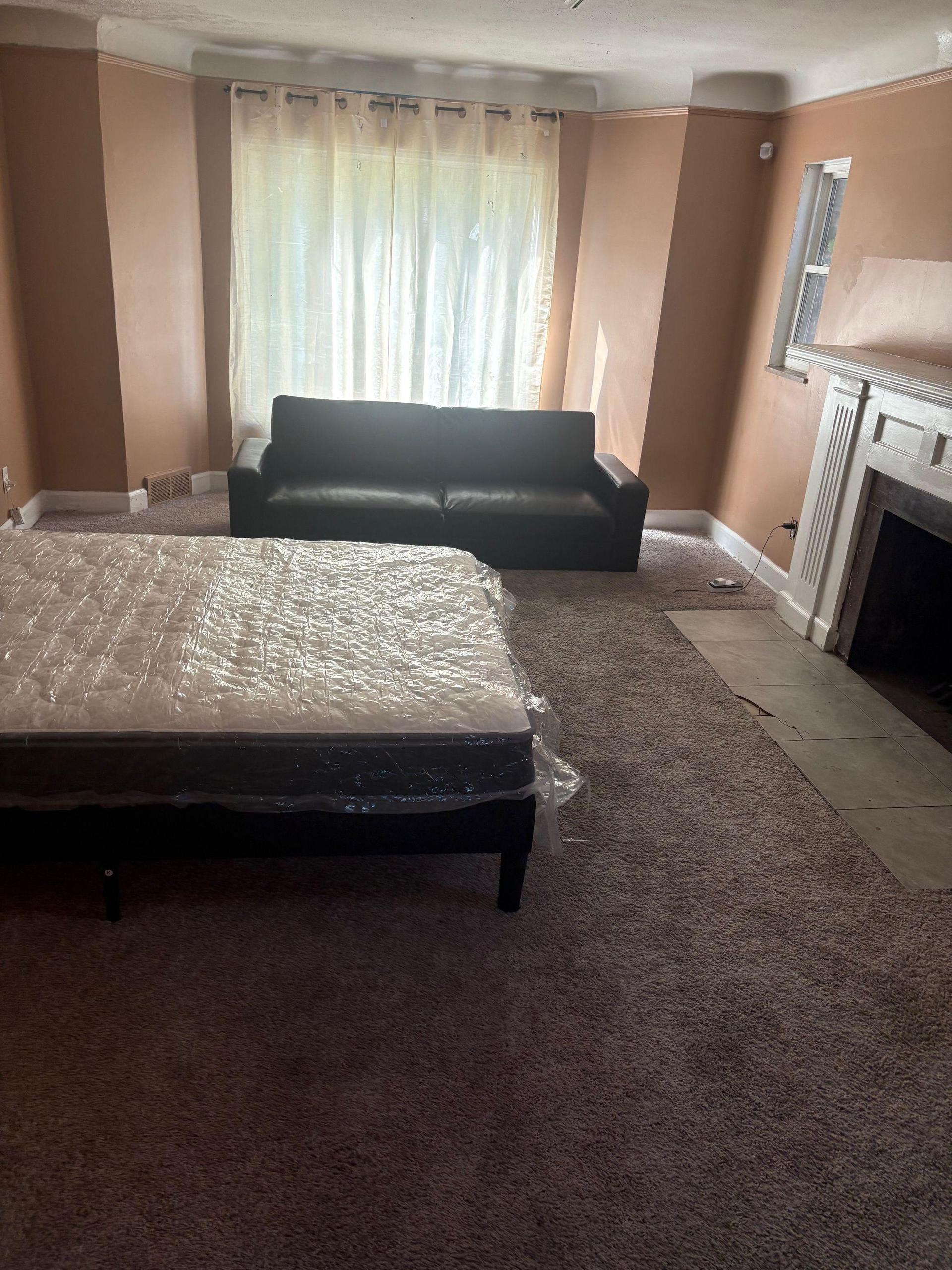 Each bedroom features a brand new queen bed, work desk, dresser, and a mini fridge—move-in ready for your comfort