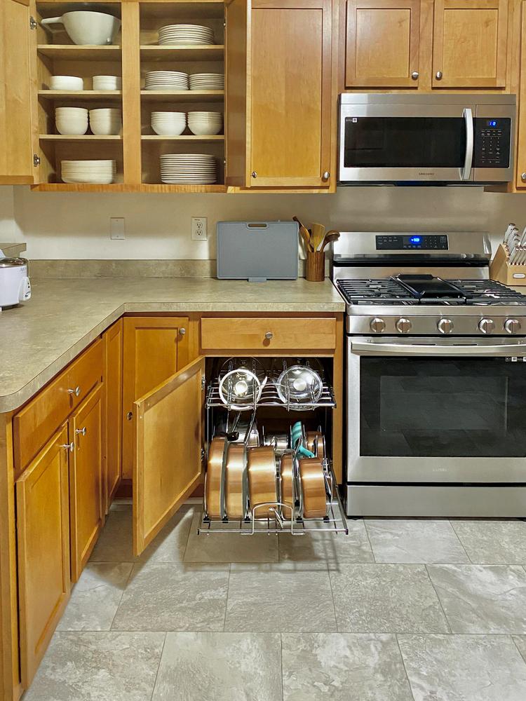 Common spaces including the kitchen