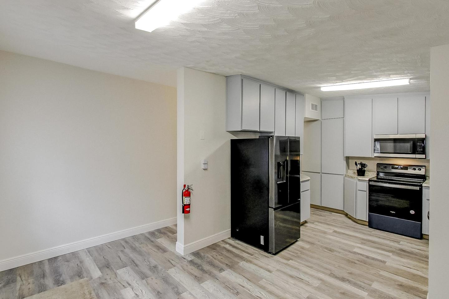 Common spaces including the kitchen