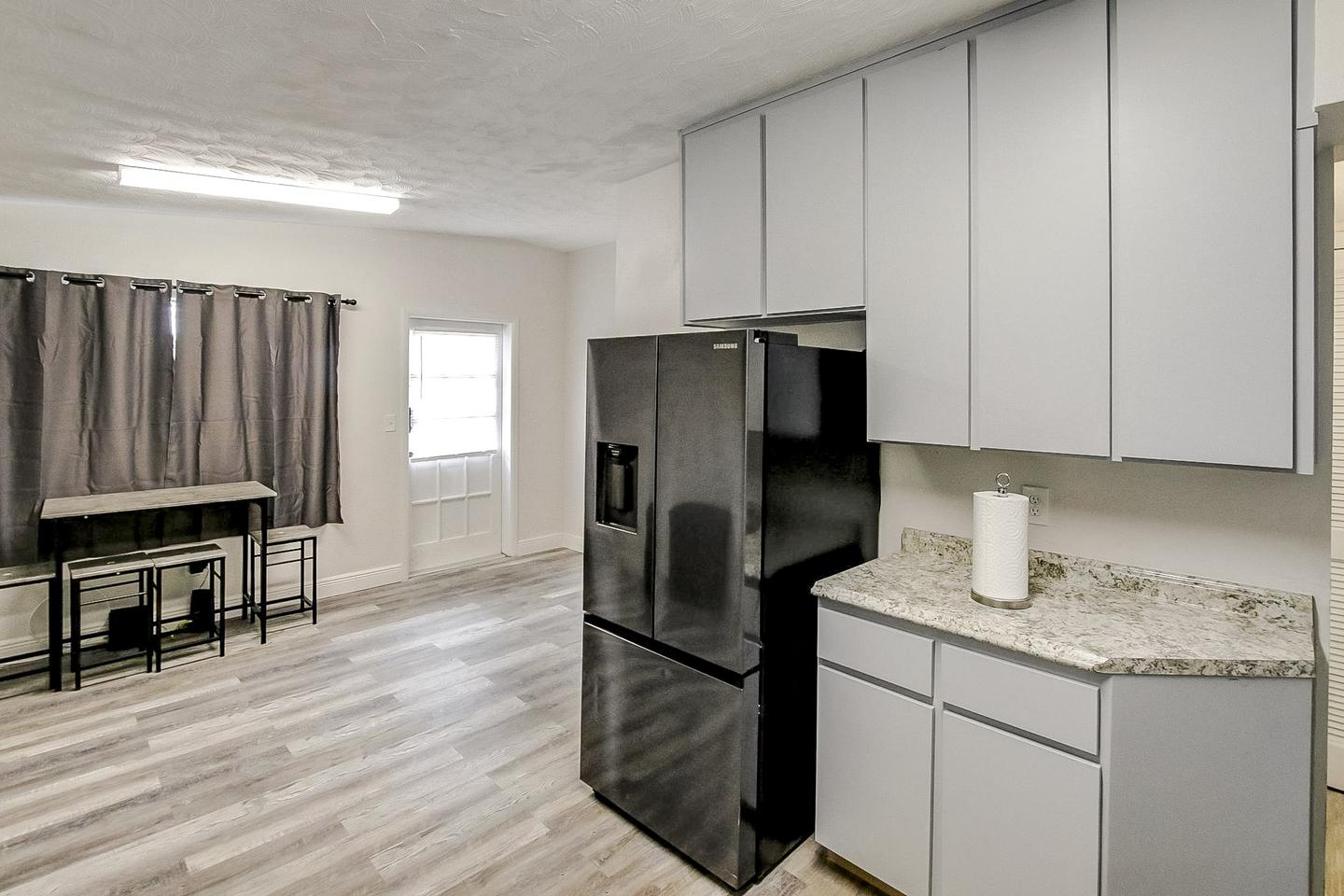 Common spaces including the kitchen