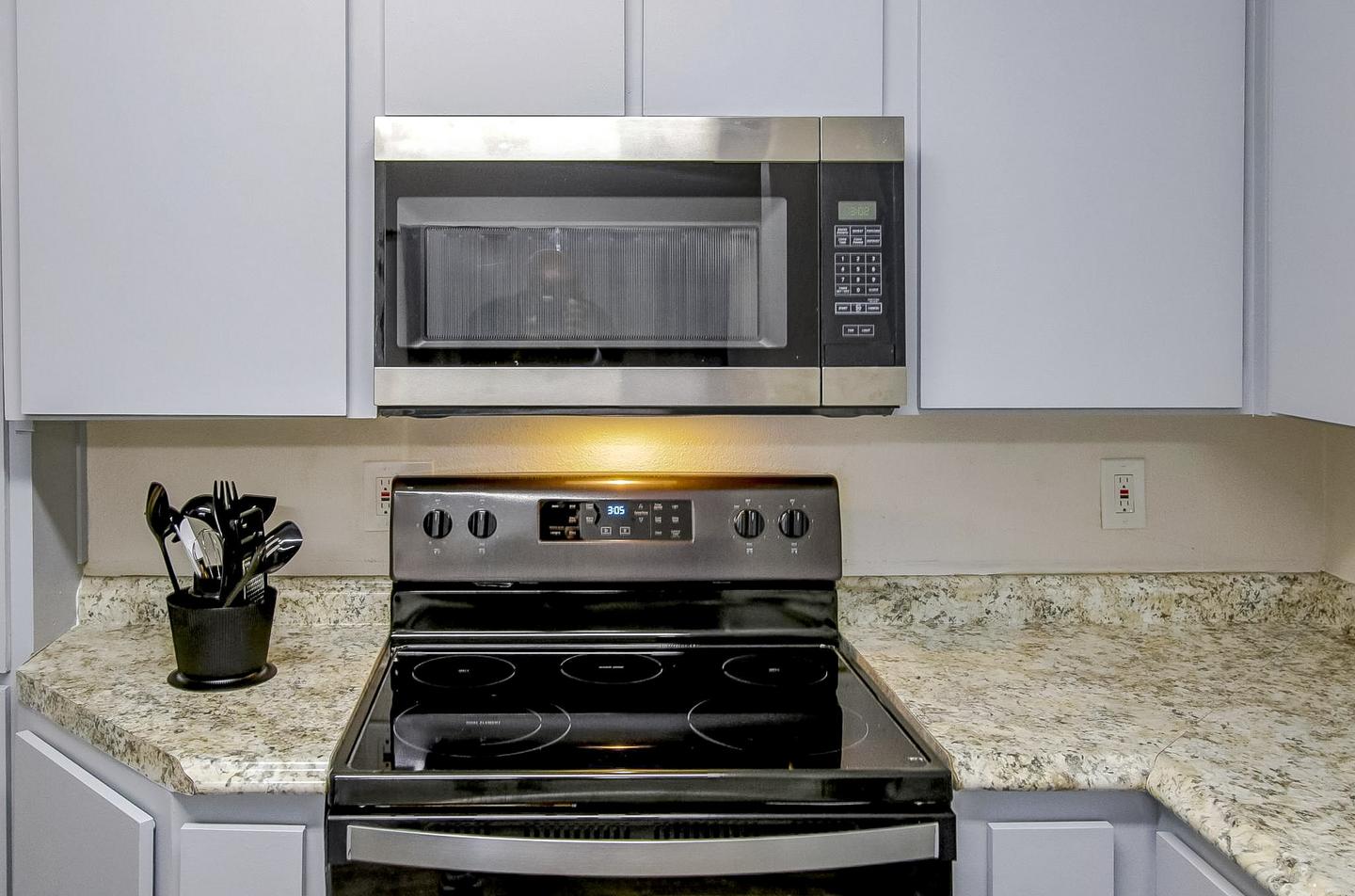 Common spaces including the kitchen