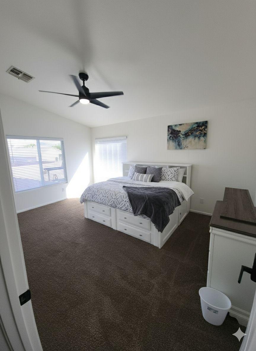 Bedroom 4. Large with closet and dresser