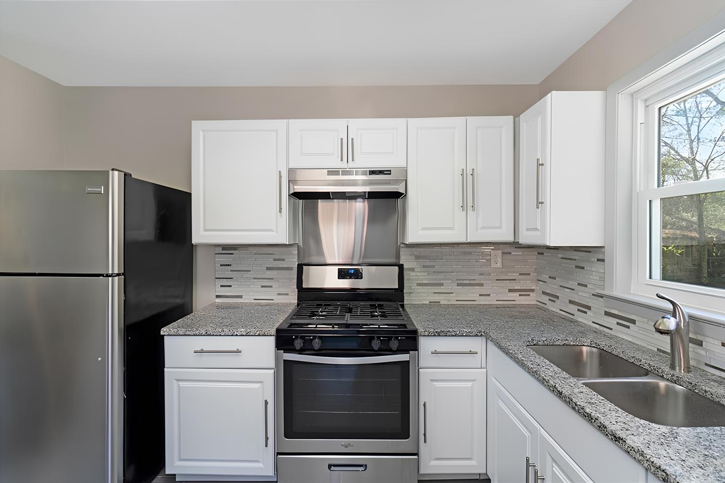 Common spaces including the kitchen