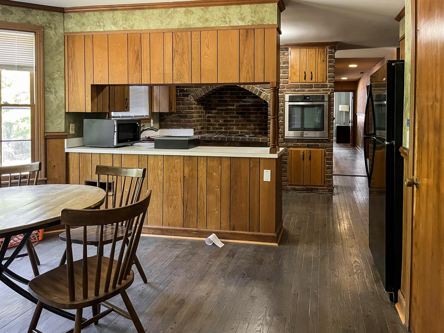 Common spaces including the kitchen