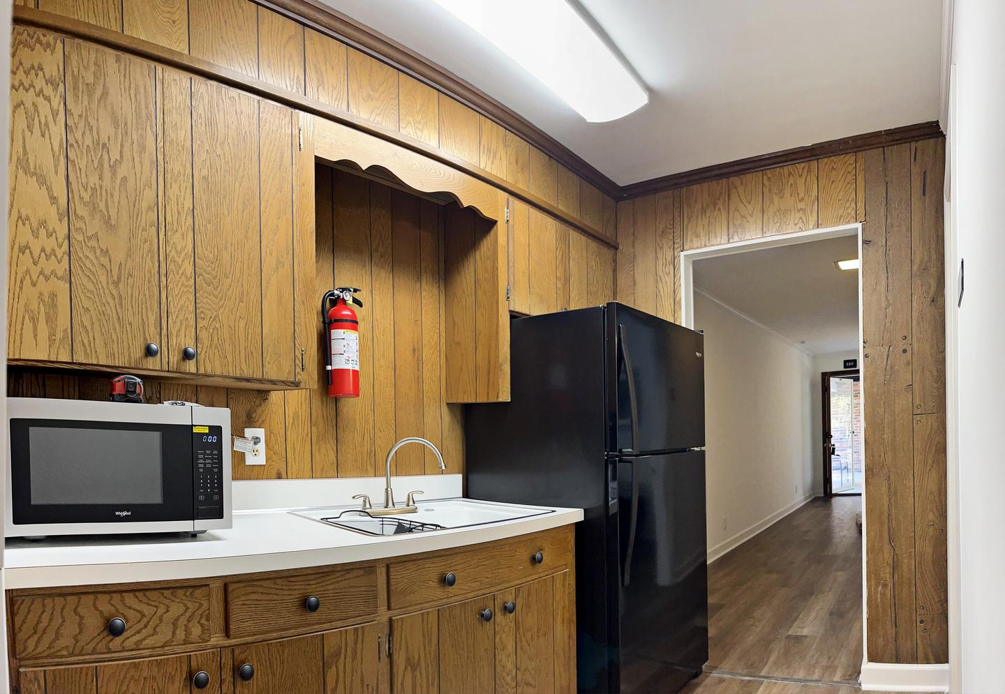 Common spaces including the kitchen