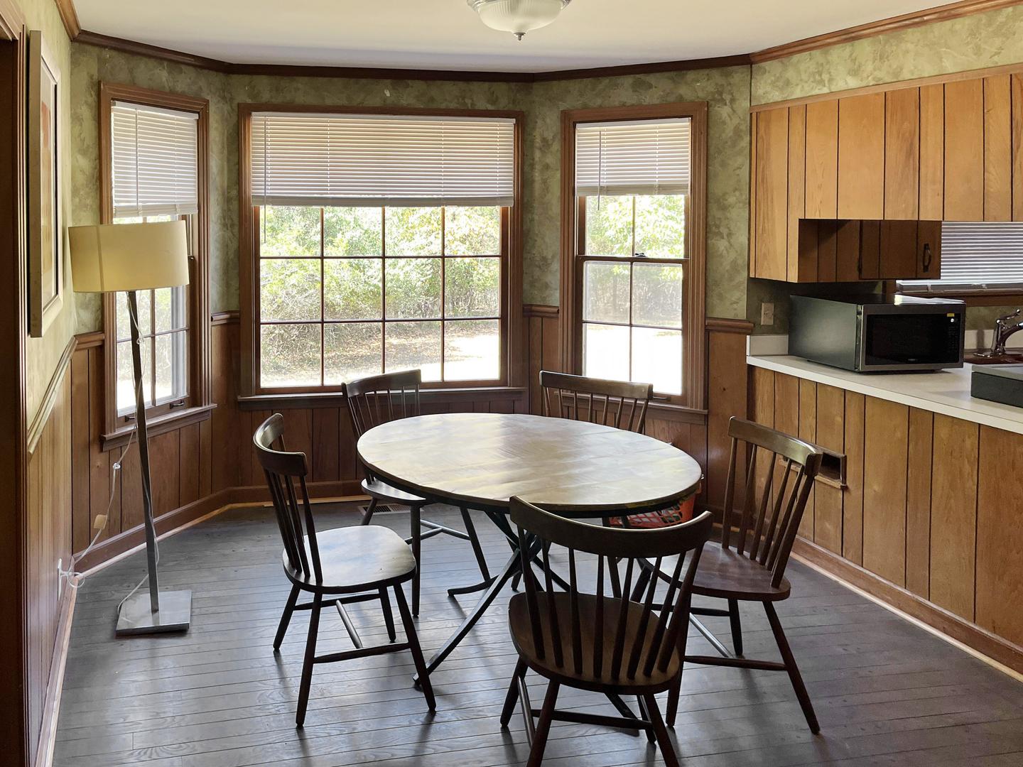 Common spaces including the kitchen