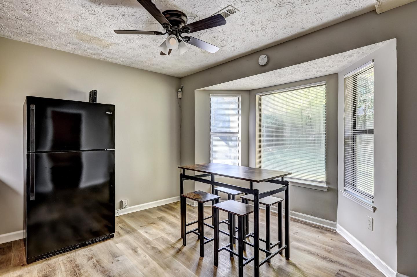 Common spaces including the kitchen