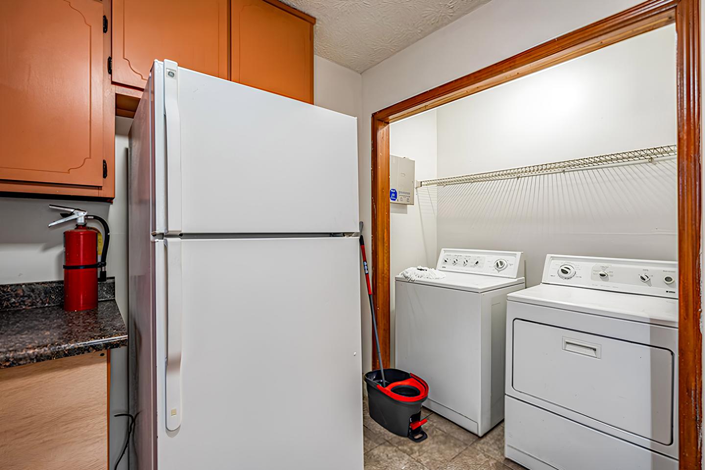 Common spaces including the kitchen