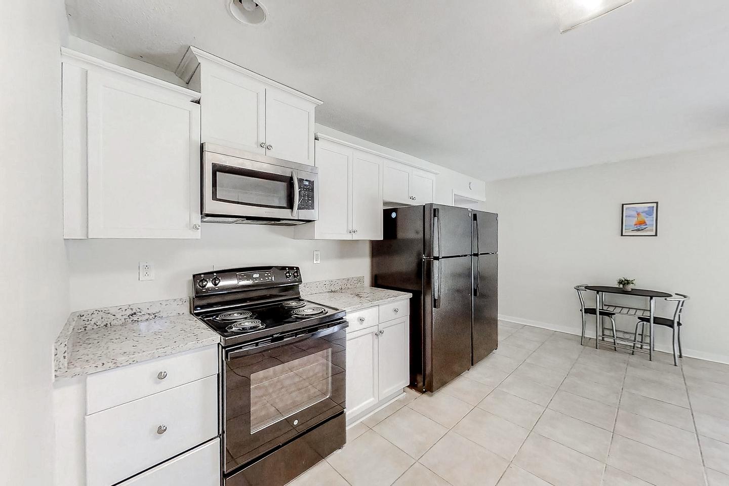 Common spaces including the kitchen
