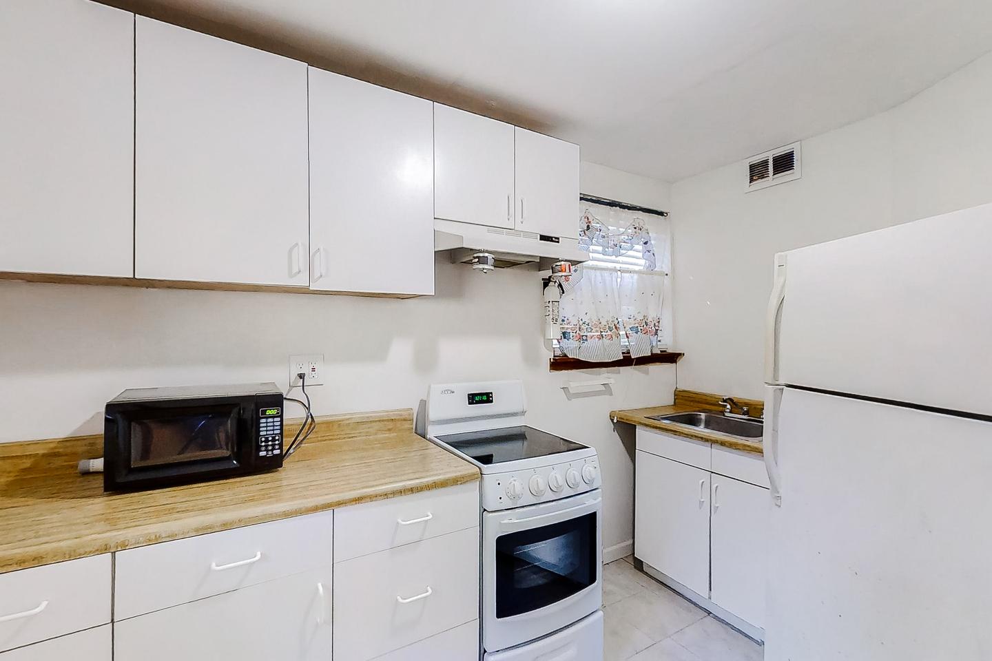 Common spaces including the kitchen