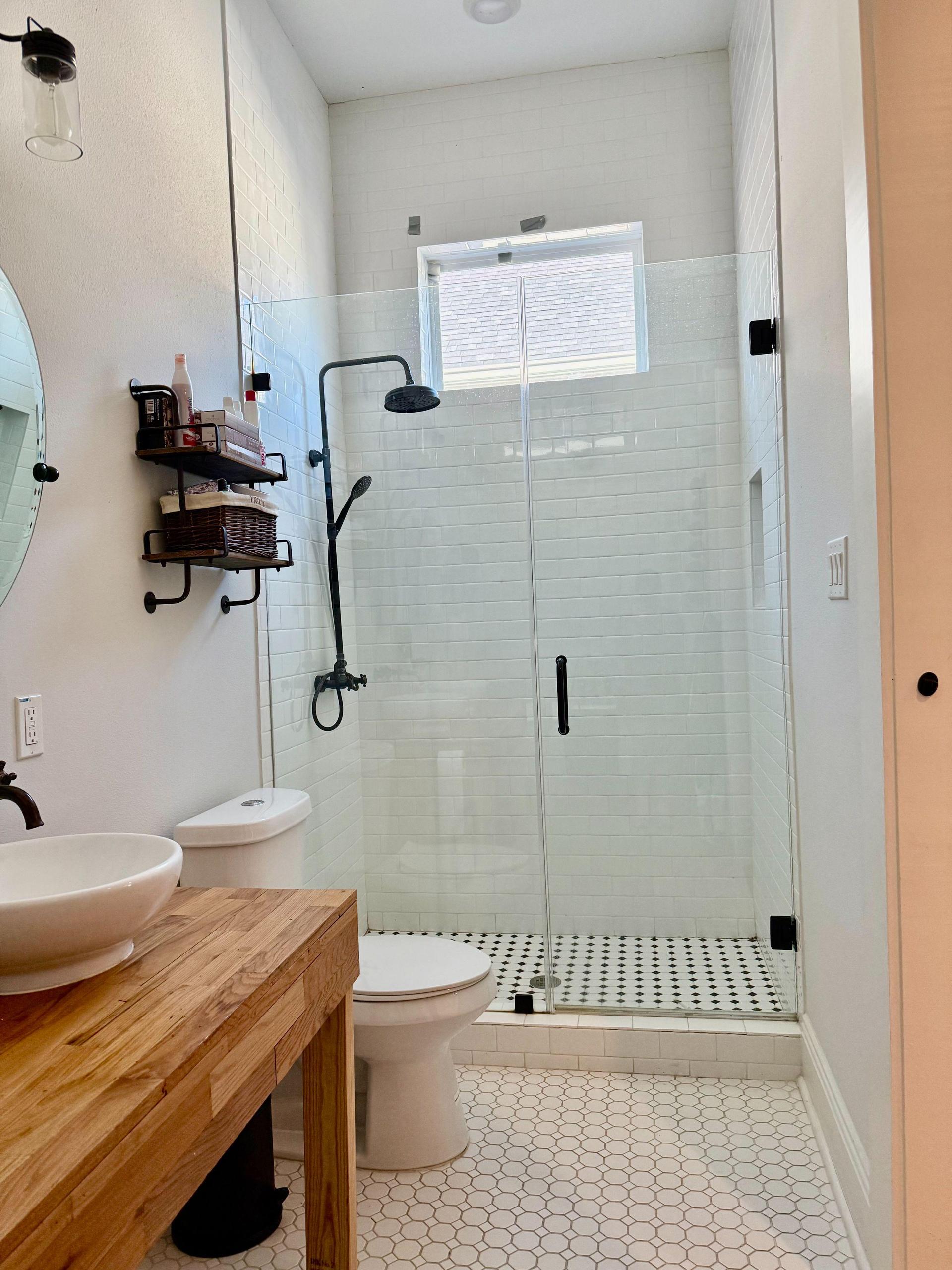Separate shower