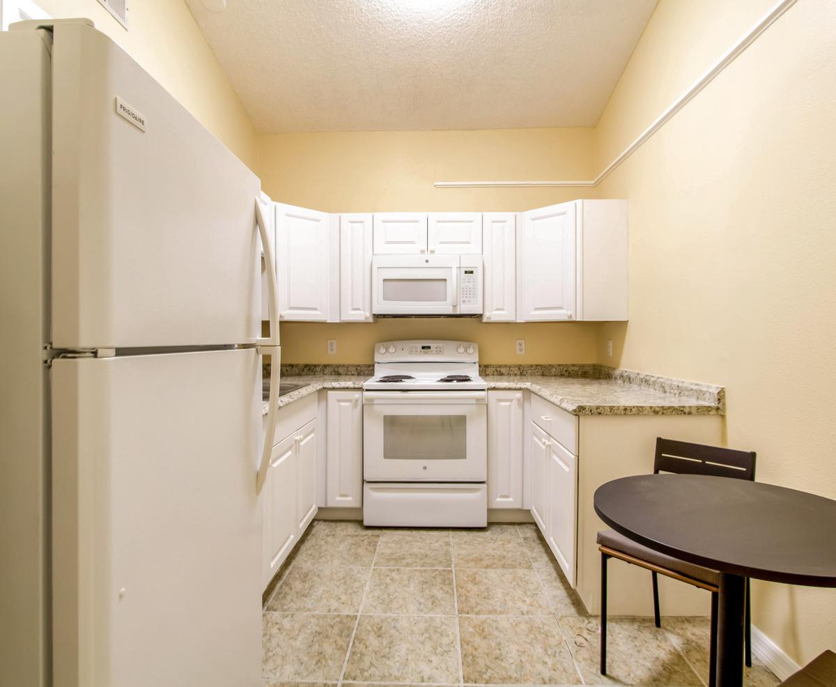 Common spaces including the kitchen