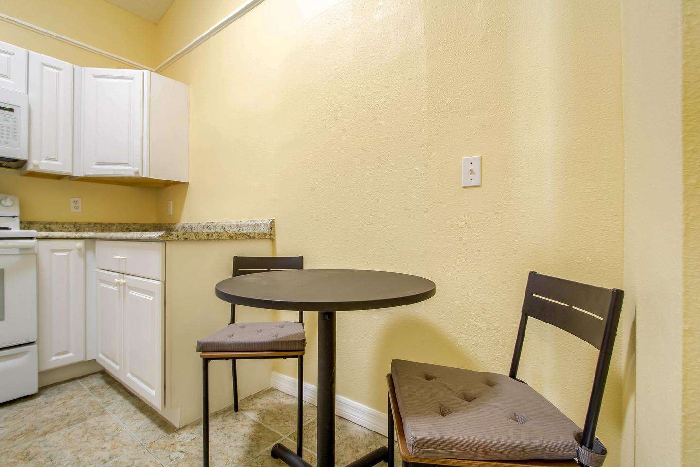 Common spaces including the kitchen