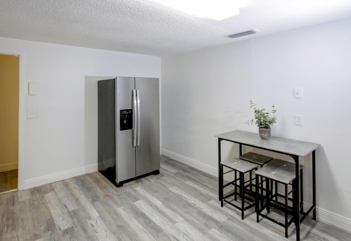 Common spaces including the kitchen