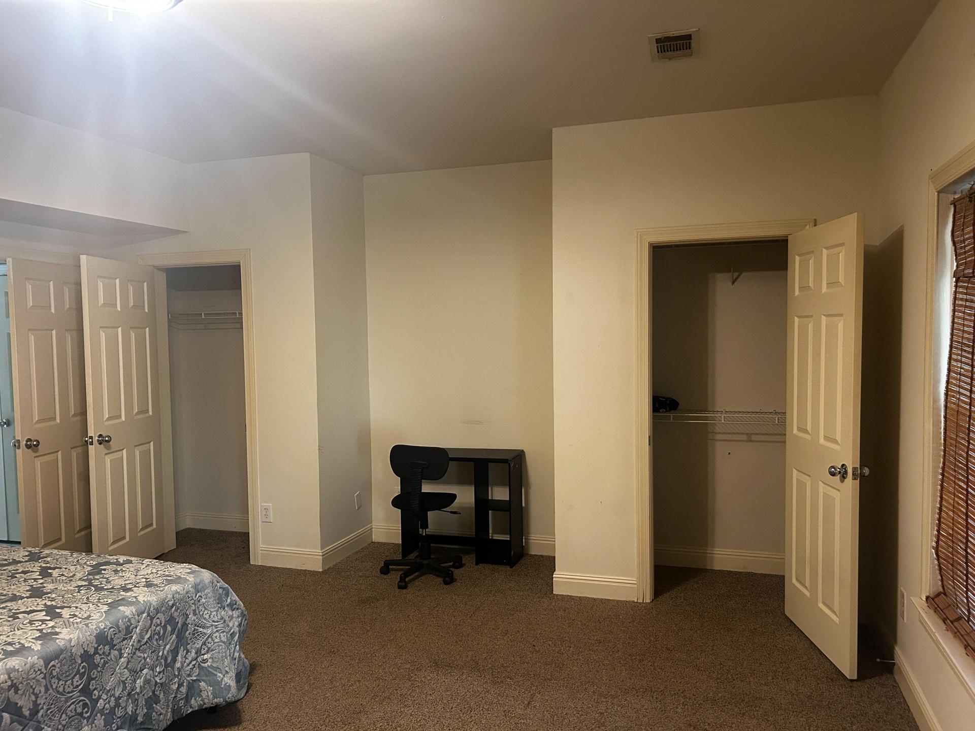 Closets and desk