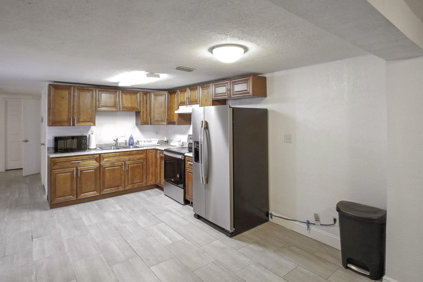 Common spaces including the kitchen