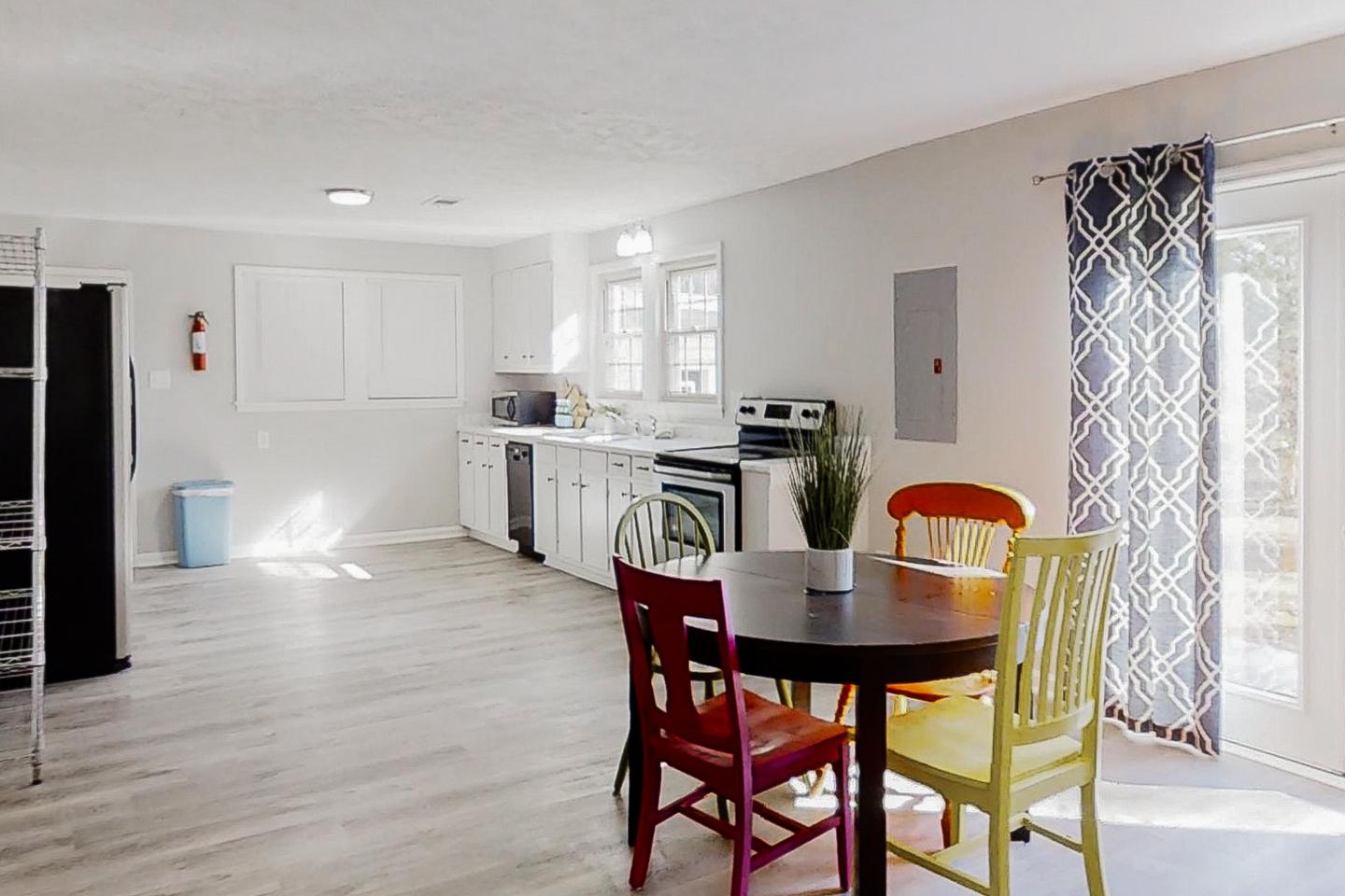 Common spaces including the kitchen