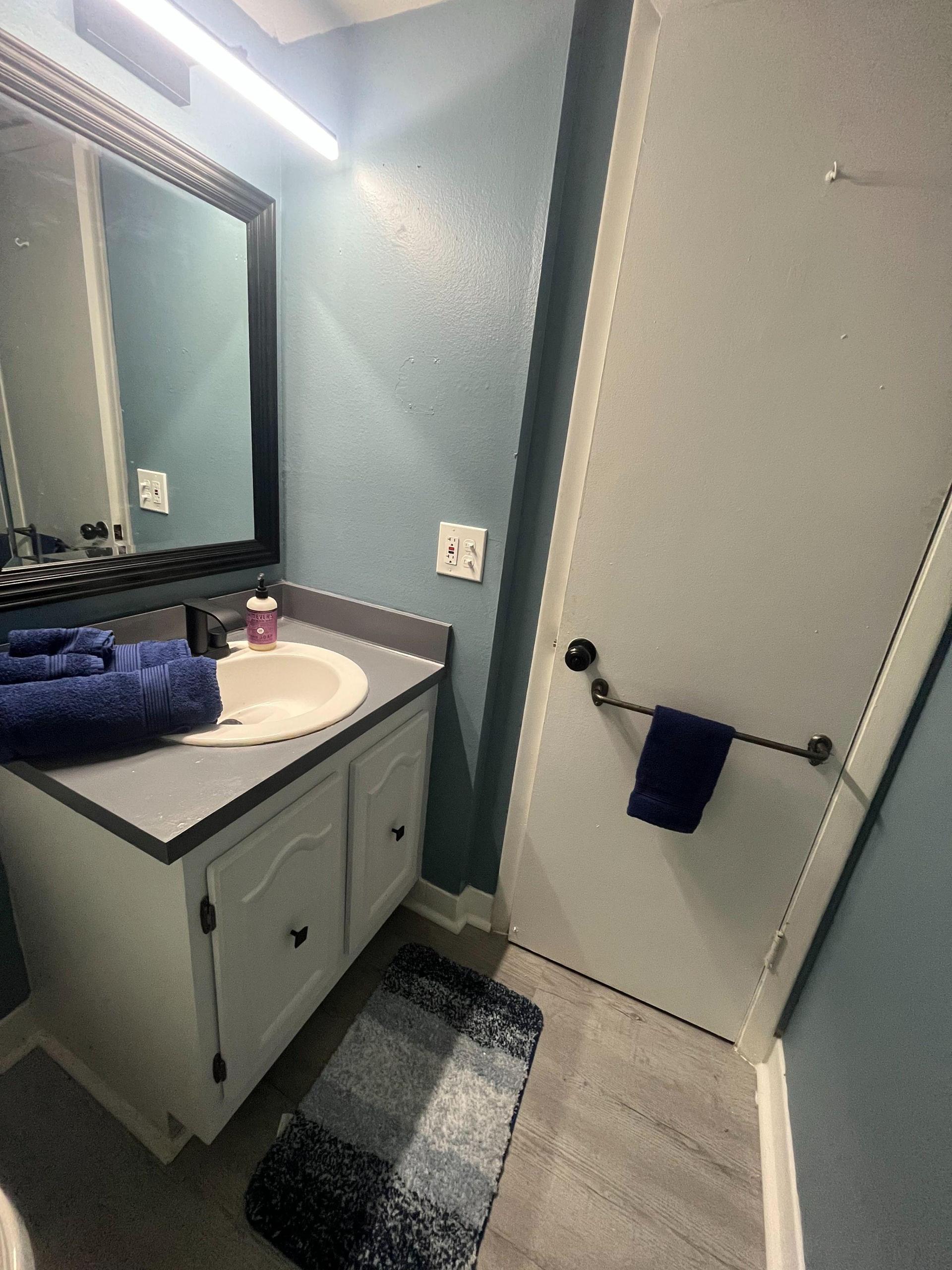 Sink with Vanity and storage under sink