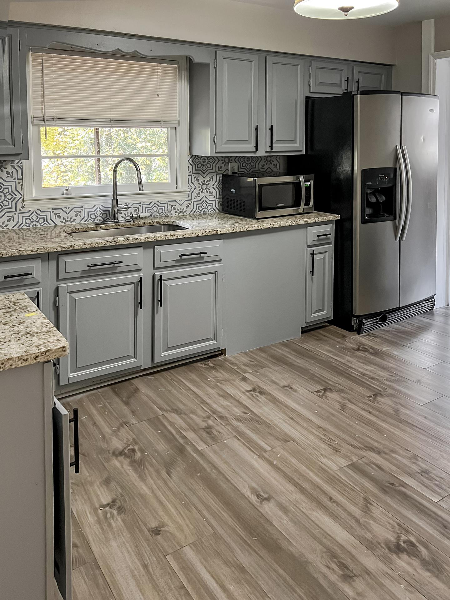 Common spaces including the kitchen