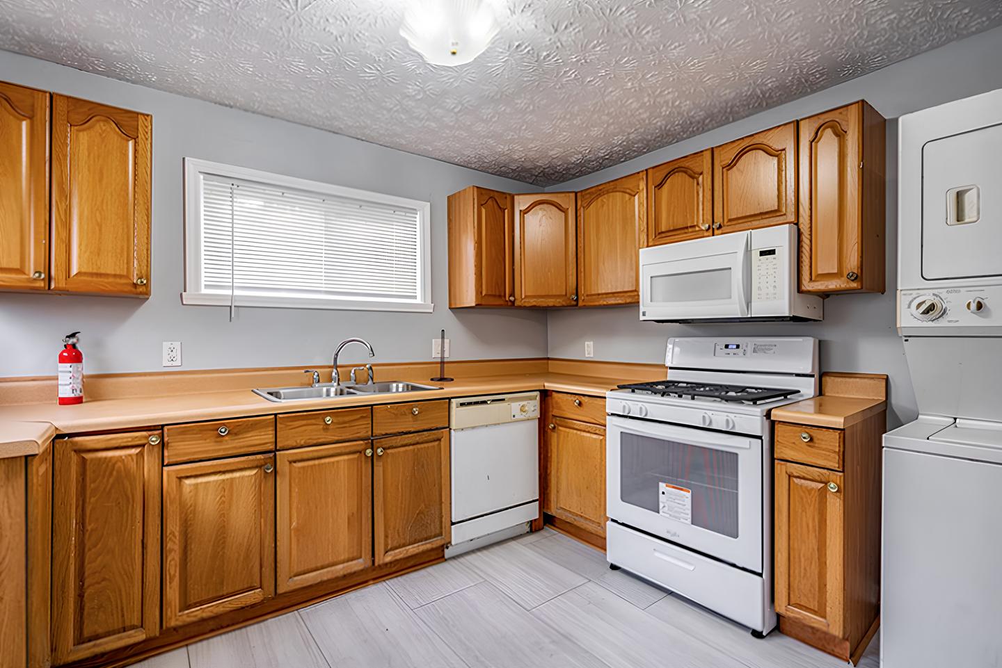 Common spaces including the kitchen