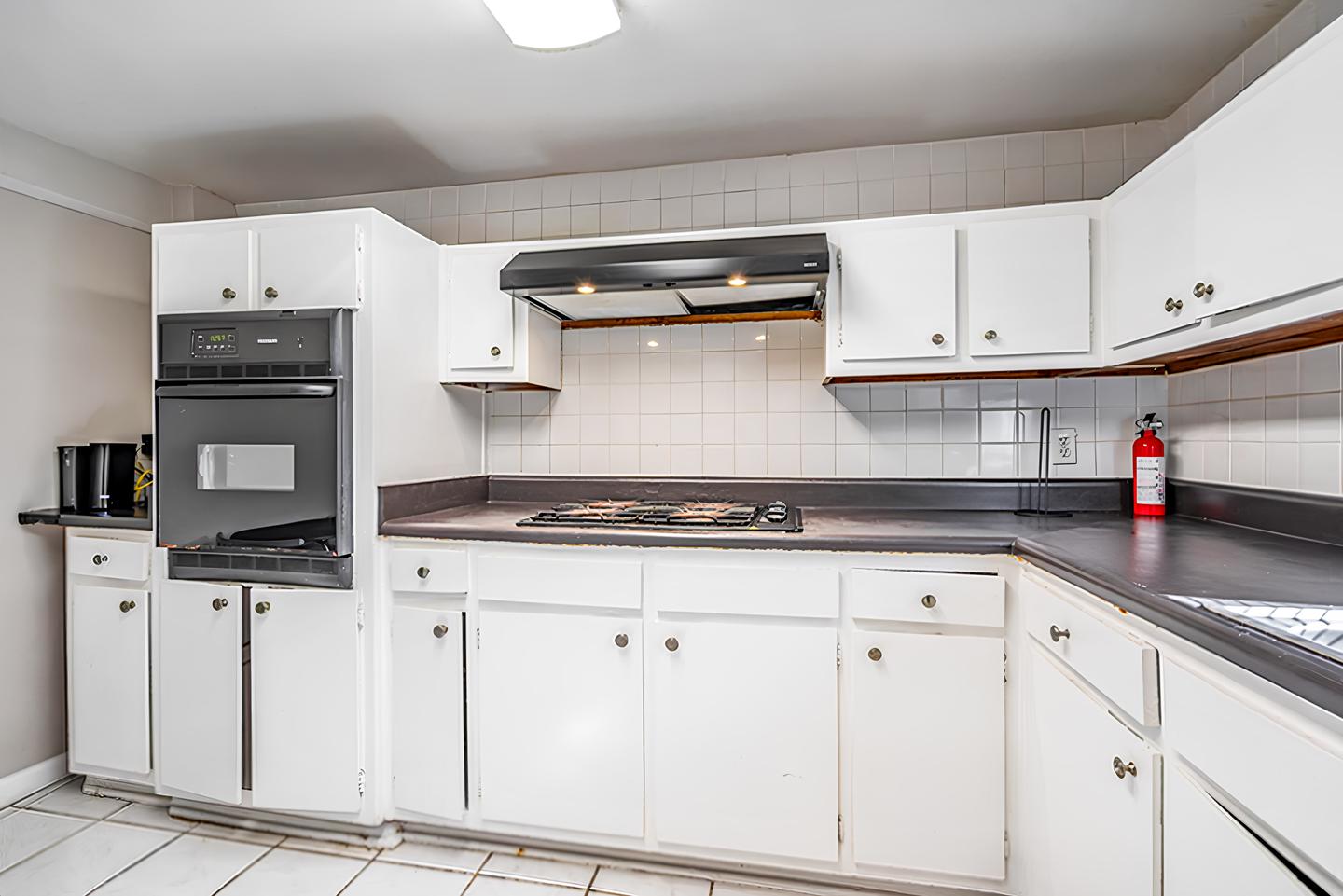 Common spaces including the kitchen