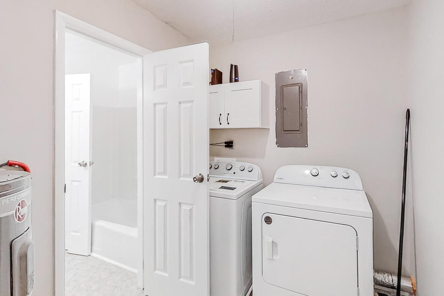 Common spaces including the kitchen